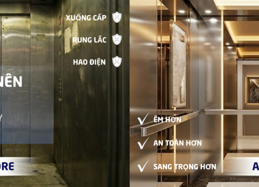 7 hạng mục nên cải tạo để nâng cấp thang máy