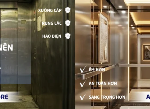7 hạng mục nên cải tạo để nâng cấp thang máy